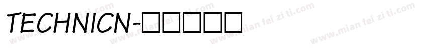 TECHNICN字体转换