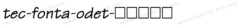 tec-fonta-odet字体转换
