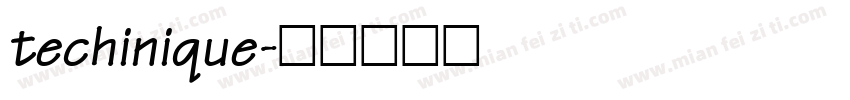 techinique字体转换