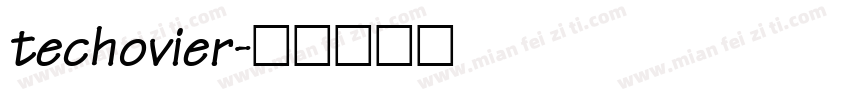 techovier字体转换