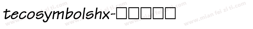 tecosymbolshx字体转换