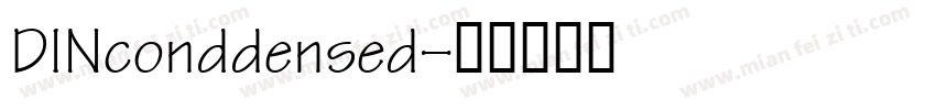 DINconddensed字体转换