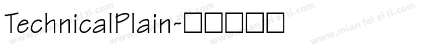 TechnicalPlain字体转换
