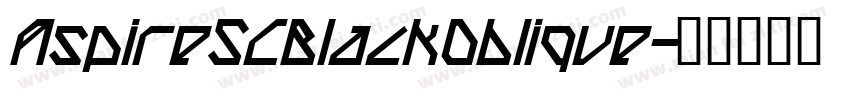 AspireSCBlackOblique字体转换