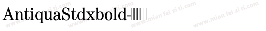 AntiquaStdxbold字体转换