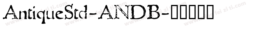 AntiqueStd-ANDB字体转换