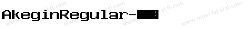 AkeginRegular字体转换
