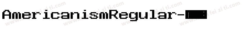 AmericanismRegular字体转换