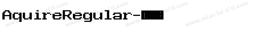 AquireRegular字体转换