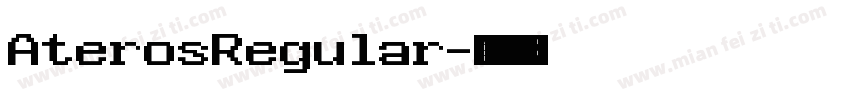 AterosRegular字体转换
