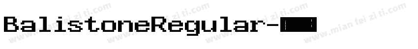 BalistoneRegular字体转换