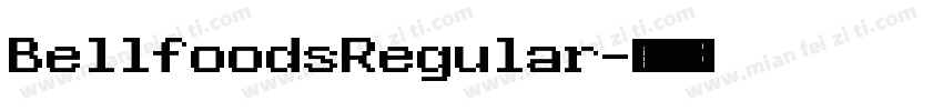 BellfoodsRegular字体转换