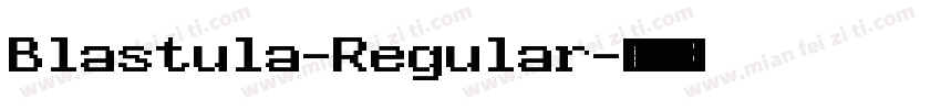 Blastula-Regular字体转换