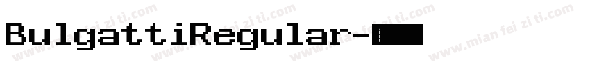 BulgattiRegular字体转换