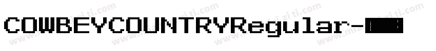 COWBEYCOUNTRYRegular字体转换