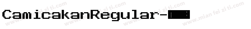 CamicakanRegular字体转换