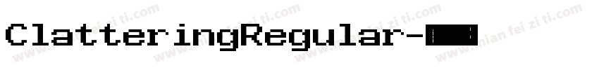 ClatteringRegular字体转换