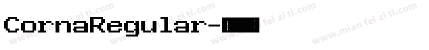 CornaRegular字体转换