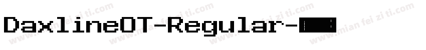 DaxlineOT-Regular字体转换