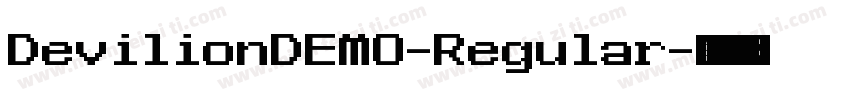 DevilionDEMO-Regular字体转换