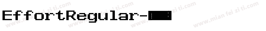 EffortRegular字体转换
