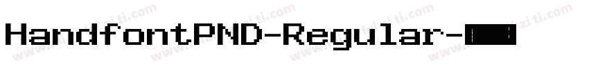 HandfontPND-Regular字体转换