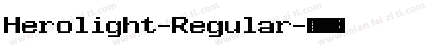 Herolight-Regular字体转换