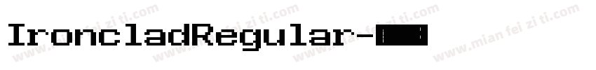 IroncladRegular字体转换
