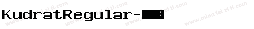 KudratRegular字体转换