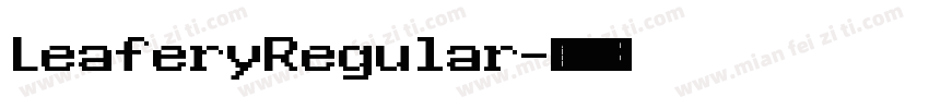 LeaferyRegular字体转换