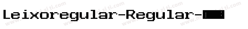 Leixoregular-Regular字体转换