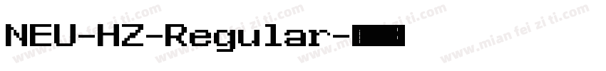 NEU-HZ-Regular字体转换