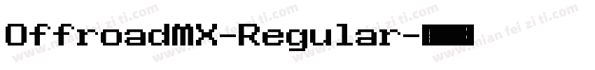 OffroadMX-Regular字体转换