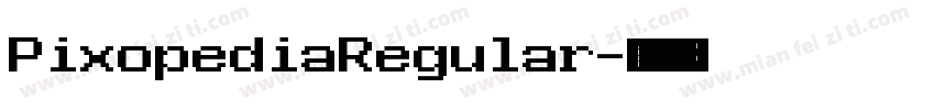PixopediaRegular字体转换