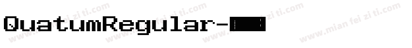QuatumRegular字体转换