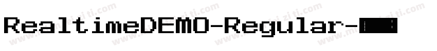 RealtimeDEMO-Regular字体转换