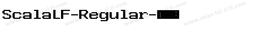 ScalaLF-Regular字体转换