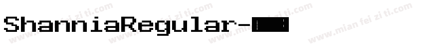 ShanniaRegular字体转换