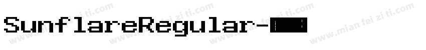 SunflareRegular字体转换