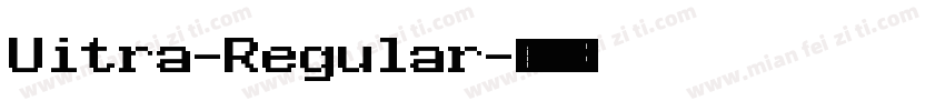 Uitra-Regular字体转换