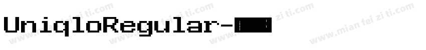 UniqloRegular字体转换