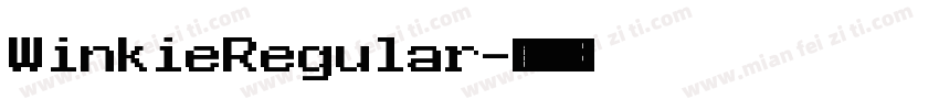 WinkieRegular字体转换