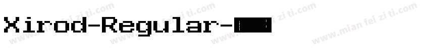 Xirod-Regular字体转换