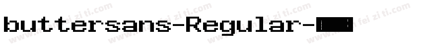 buttersans-Regular字体转换