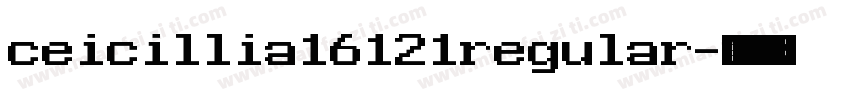ceicillia16121regular字体转换