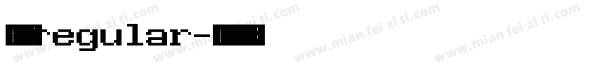 胖橘体regular字体转换