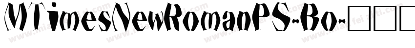 MTimesNewRomanPS-Bo字体转换