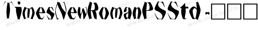 TimesNewRomanPSStd字体转换
