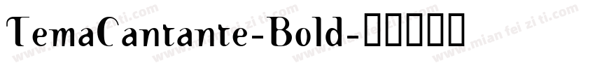 TemaCantante-Bold字体转换
