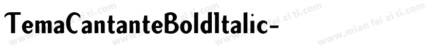 TemaCantanteBoldItalic字体转换